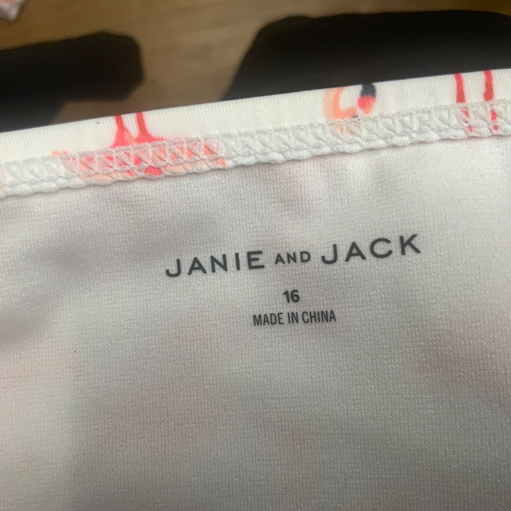 NWT Janie and Jack Flamingo Two Piece Swimsuit Size 16 - Picture 10 of 11